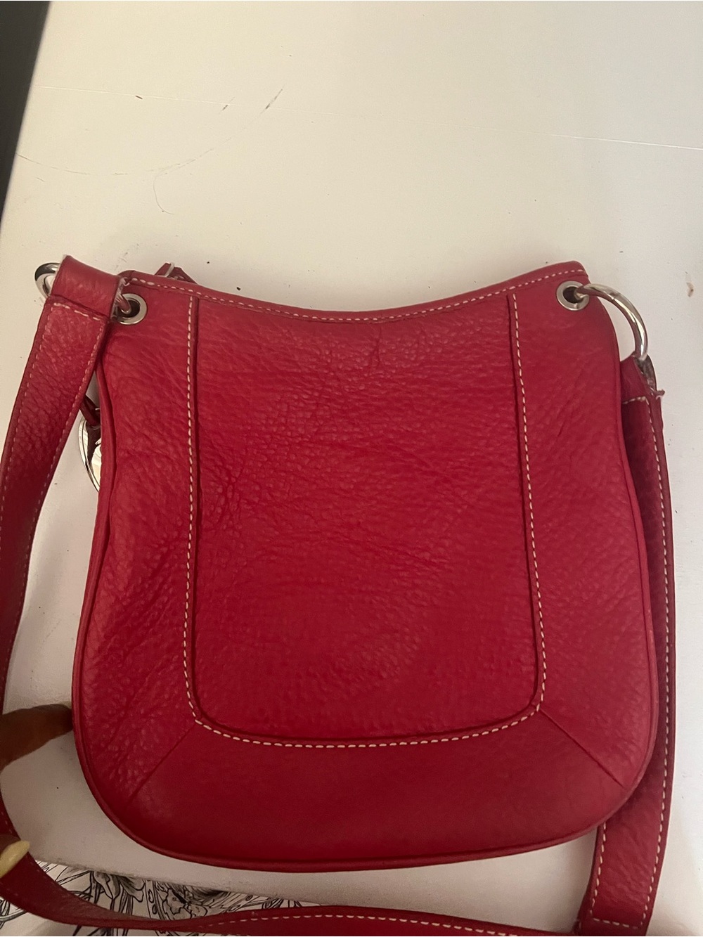 Red Talbot Crossbody Shoulder Bag - Women's Everyday Bag